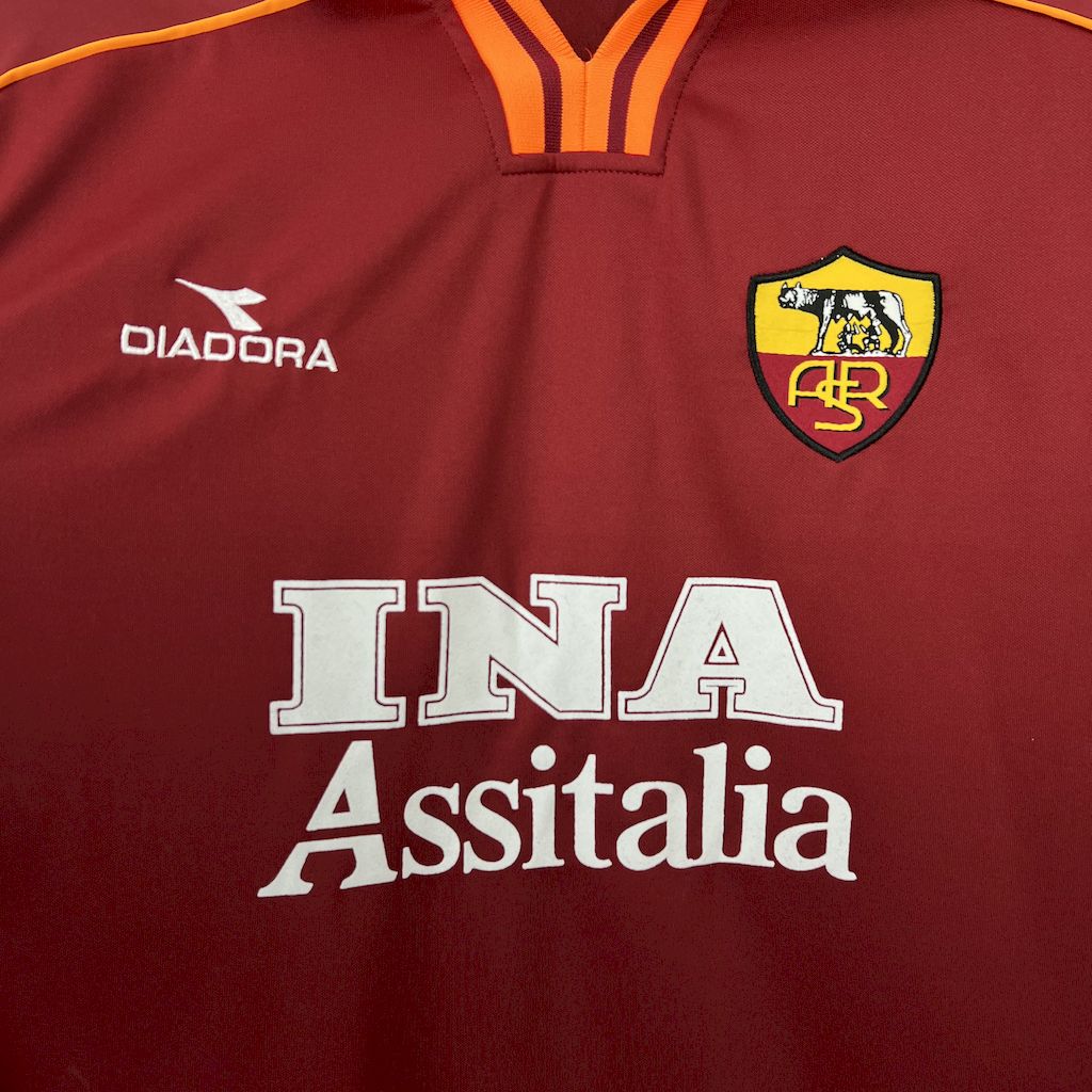 Camisa retrô da AS Roma 1998/1999