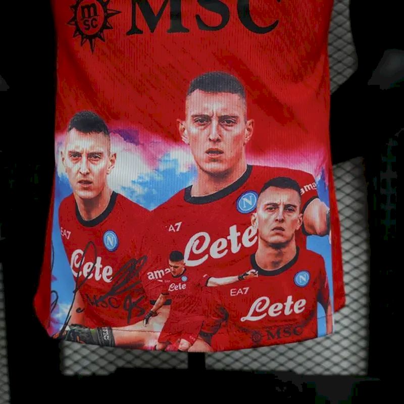 Napoli 2023/24 Champion Edition Jersey Player Version Red