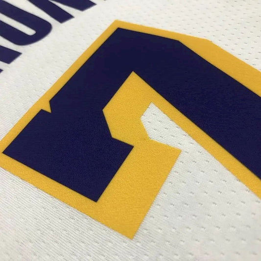 Camisa masculina Carmelo Anthony White Team – Edição de 75º aniversário