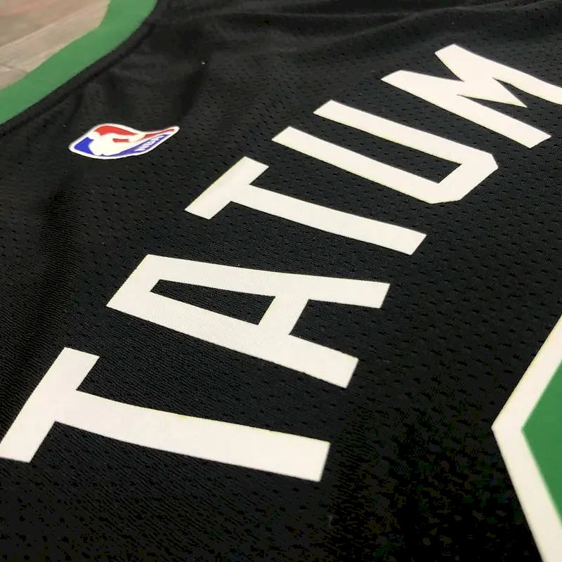 Camisa Masculina Jayson Tatum Preta 2020-21 Swingman Versão Jogador – Edição Statement