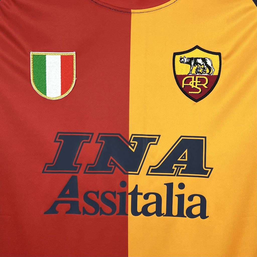 Camisa retrô da AS Roma 2001/02