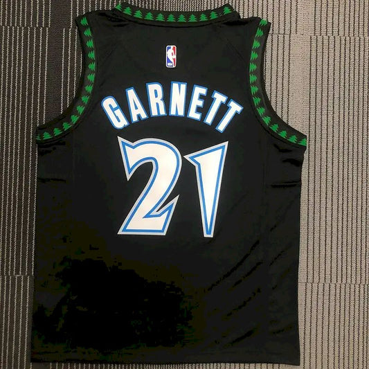 Camisa preta masculina Kevin Garnett Swingman – Edição Clássica