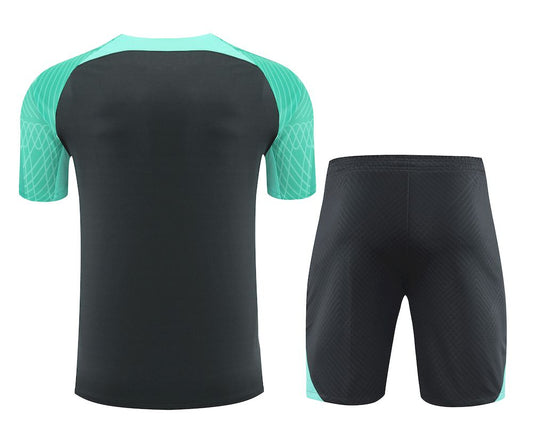 Camisa de treino adulto Barcelona 2023/24 + short 418