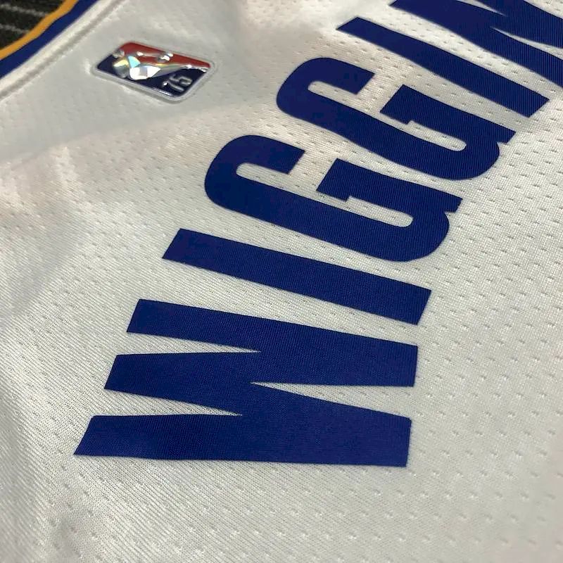 Camisa branca masculina Andrew Wiggins Team – Edição de 75º aniversário