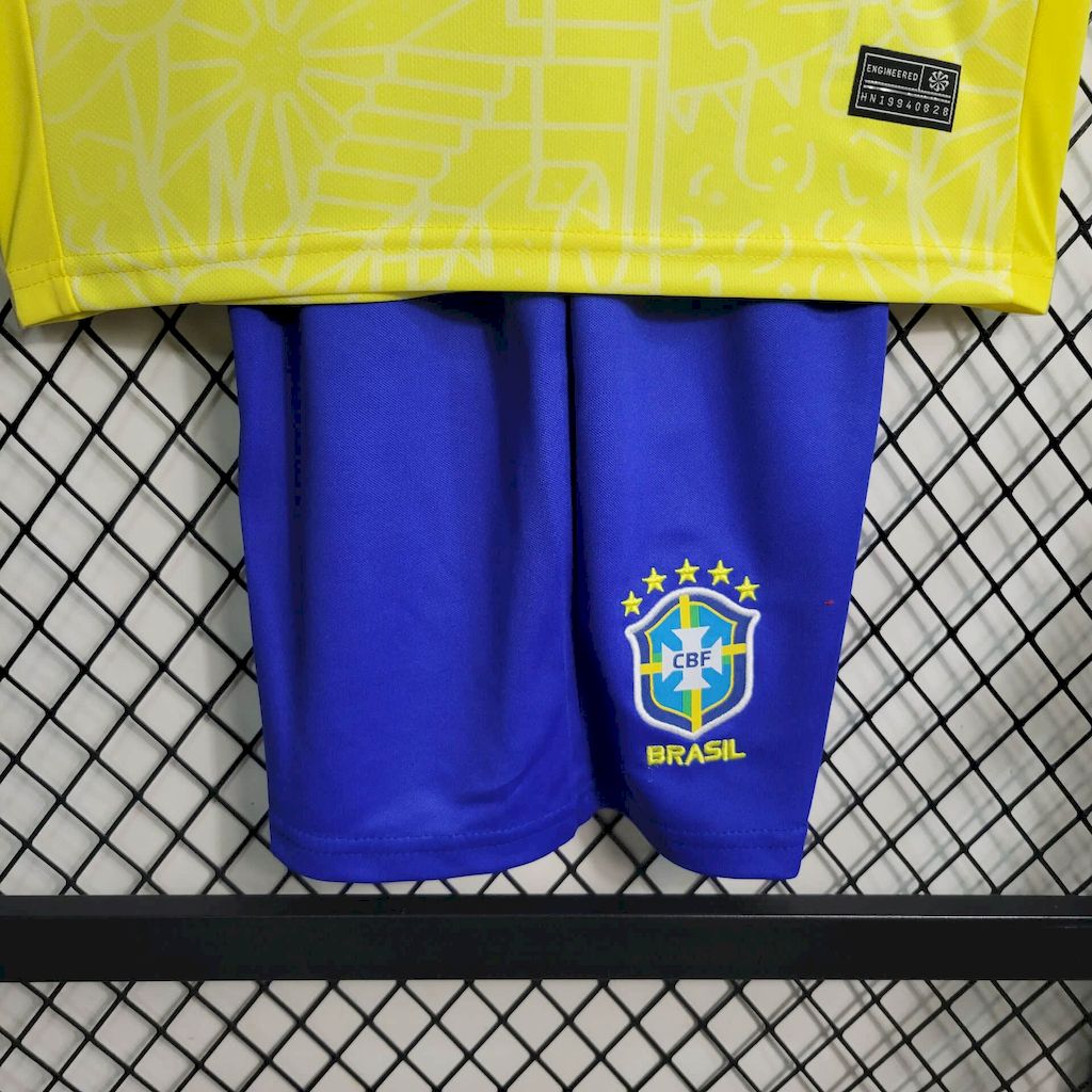 Kids Brazil 2024/25 Home Kit