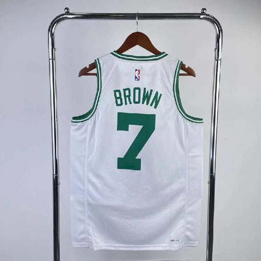 Camisa masculina Jaylen Brown branca do time