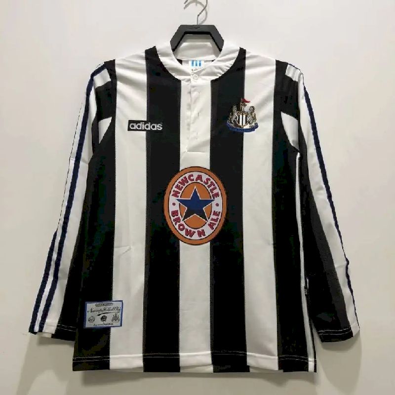 Camisa retrô de mangas compridas do Newcastle United 1995/97 Home