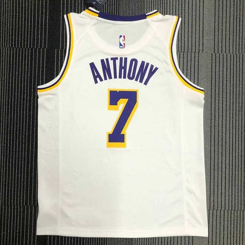 Carmelo Anthony Men’s White Swingman Team Jersey – Association Edition
