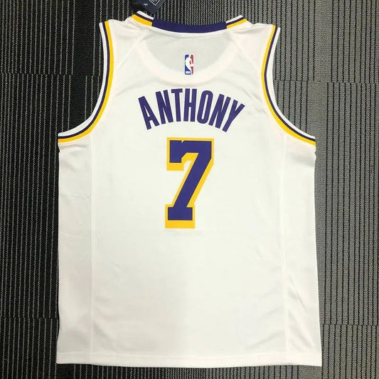 Camisa Swingman Masculina Carmelo Anthony Branca – Edição Associação