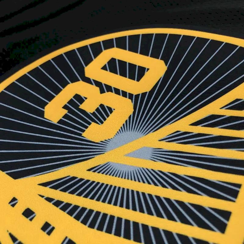Camisa preta masculina Stephen Curry Team – Edição City do 75º aniversário