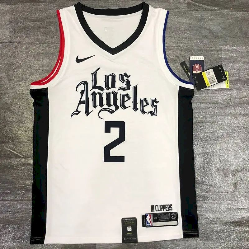 Men’s Kawhi Leonard 2020-21 White Swingman Player Version Jersey – City Edition
