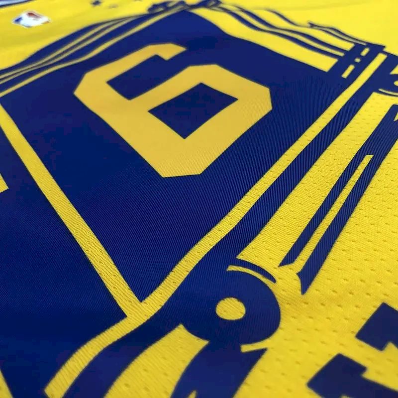 Camisa amarela masculina Nick Young versão jogador – The City Classic Edition