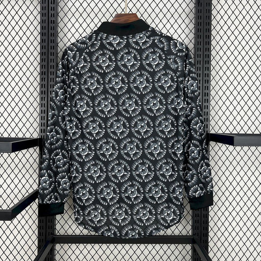 Camisa retrô de goleiro preta de manga comprida do Arsenal 1994/95