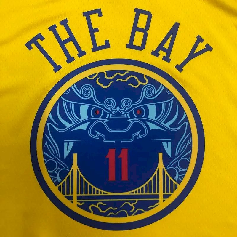 Camisa Klay Thompson Amarela Swingman Versão Jogador Masculina – Edição City