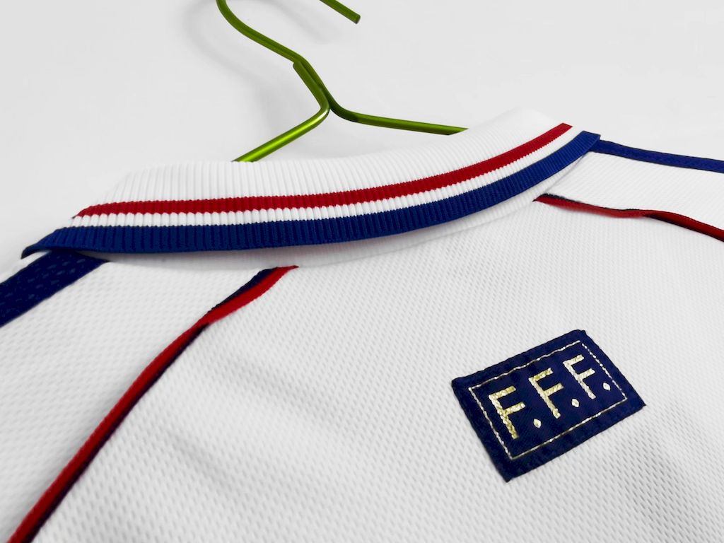 Camisa reserva retrô da França para a Copa do Mundo de 1998