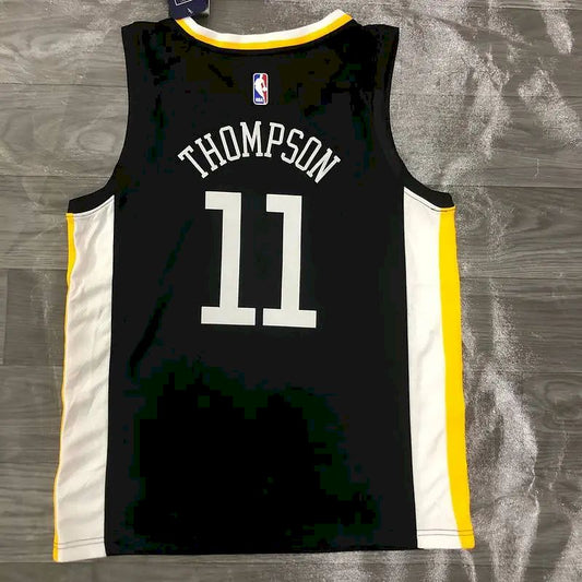 Camisa Klay Thompson com gola V preta, versão jogador, masculina – Edição Statement