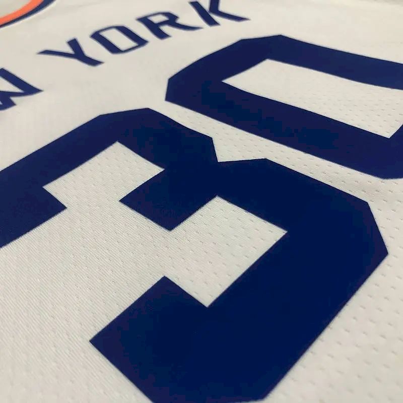 Camisa Julius Randle Masculina Branca 2021-22 75º Aniversário – Edição Clássica