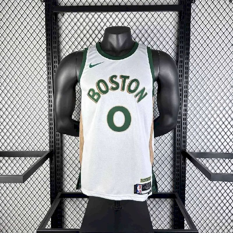 Camisa Jayson Tatum Branca Masculina 2024 – Edição Cidade