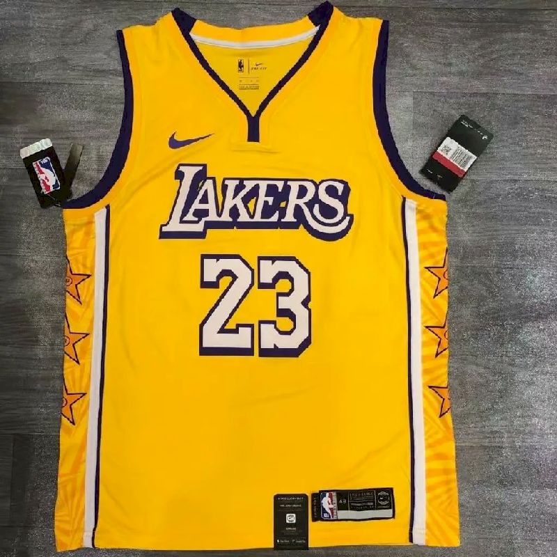 Camisa LeBron James Yellow City Edition Masculina Versão Jogador