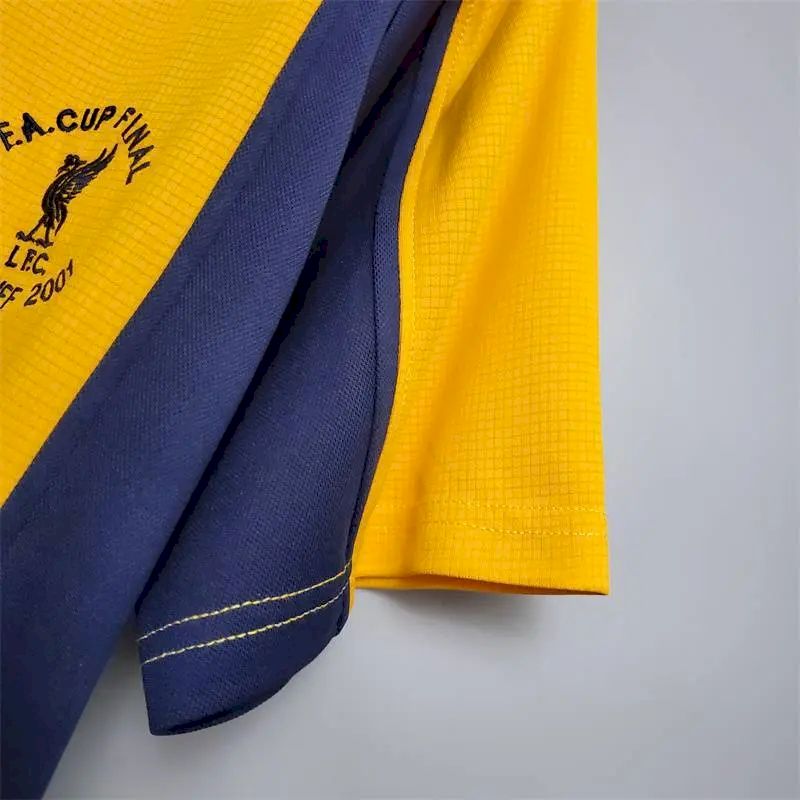 Camisa retrô reserva do Liverpool 2000/01