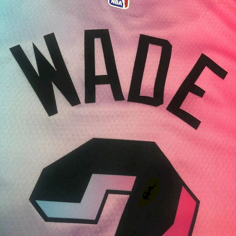 Men’s Dwyane Wade 2020-21 Pink Swingman Player Version Jersey – City Edition