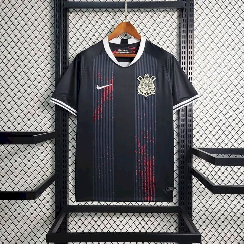 Camisa Corinthians Treino Pré-Jogo 2023/24 Preta