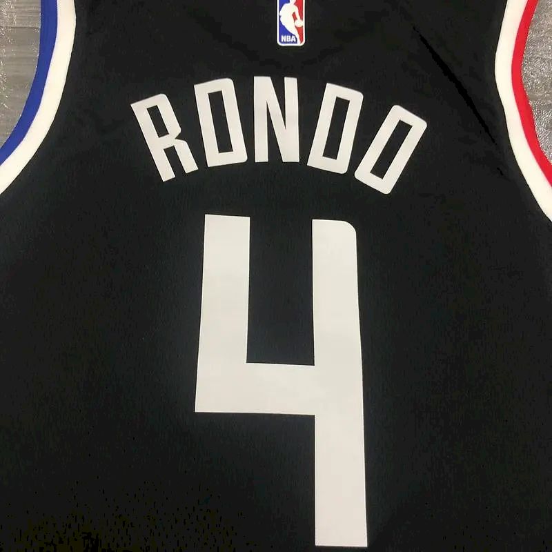 Men’s Rajon Rondo 2020-21 Black Swingman Player Version Jersey – City Edition