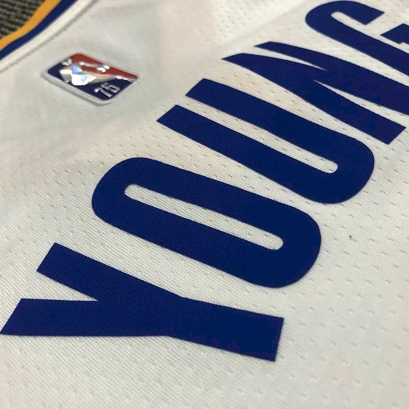Camisa masculina Nick Young White Team – Edição de 75º aniversário