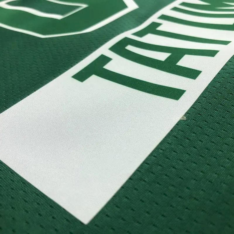 Camisa masculina Jayson Tatum Green Team – Edição City de 75º aniversário