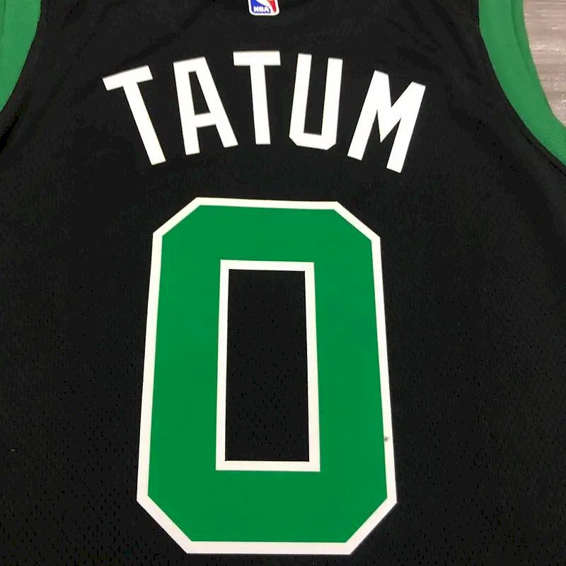 Camisa Masculina Jayson Tatum Preta 2020-21 Swingman Versão Jogador – Edição Statement