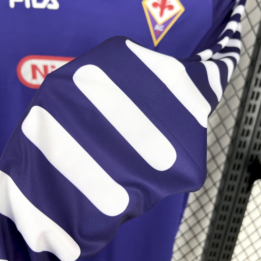 Camisa retrô de mangas compridas da Fiorentina 1998/99 Home