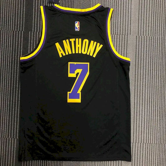 Camisa preta masculina Carmelo Anthony Swingman – Edição Ganha