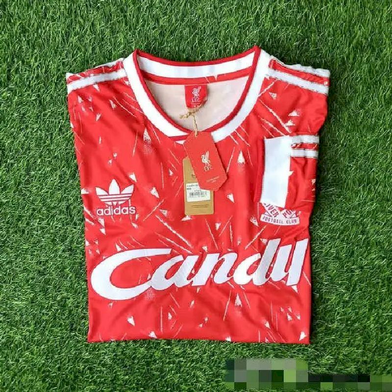 Camisa retrô de mangas compridas do Liverpool 1989/91 Home