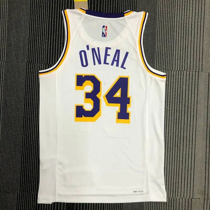 Camisa Masculina Shaquille O'Neal Branca – Edição de 75º Aniversário