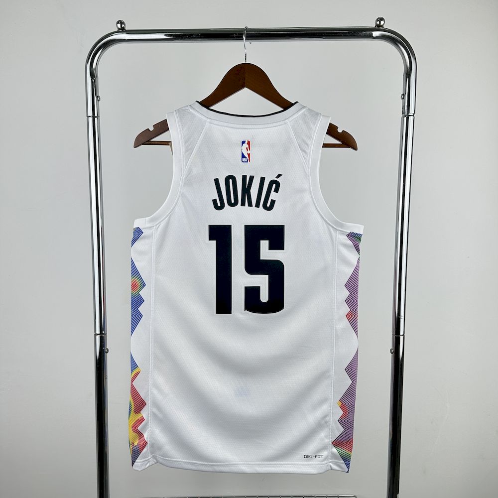 Denver Nuggets 2024/25 City Edition White Color JOKIC#15