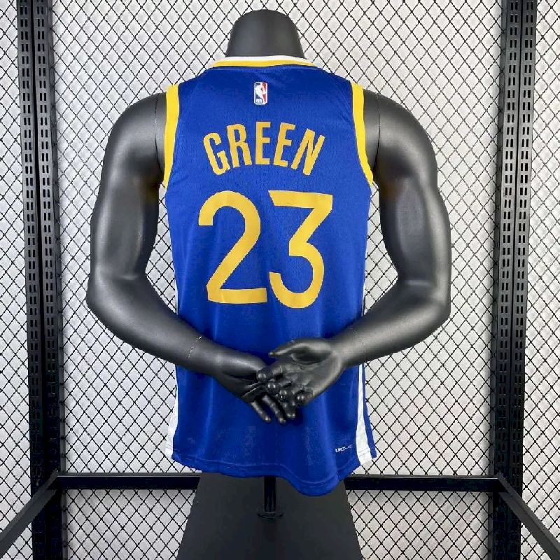 Camisa masculina Draymond verde e azul do time reserva