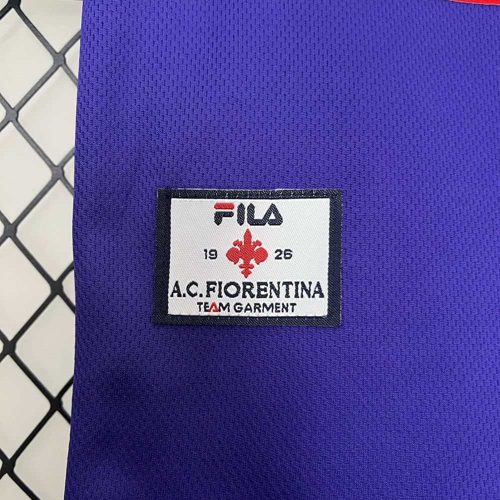 Camisa e shorts retrô infantil da Fiorentina 1998/99