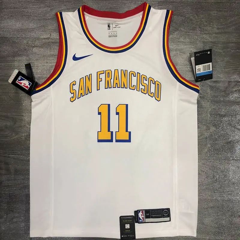 Camisa Klay Thompson Masculina Branca Versão Jogador – Edição Clássica San Francisco