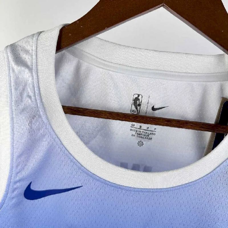 Men’s 2024 Karl-Anthony Towns Blue Team Jersey – City Edition