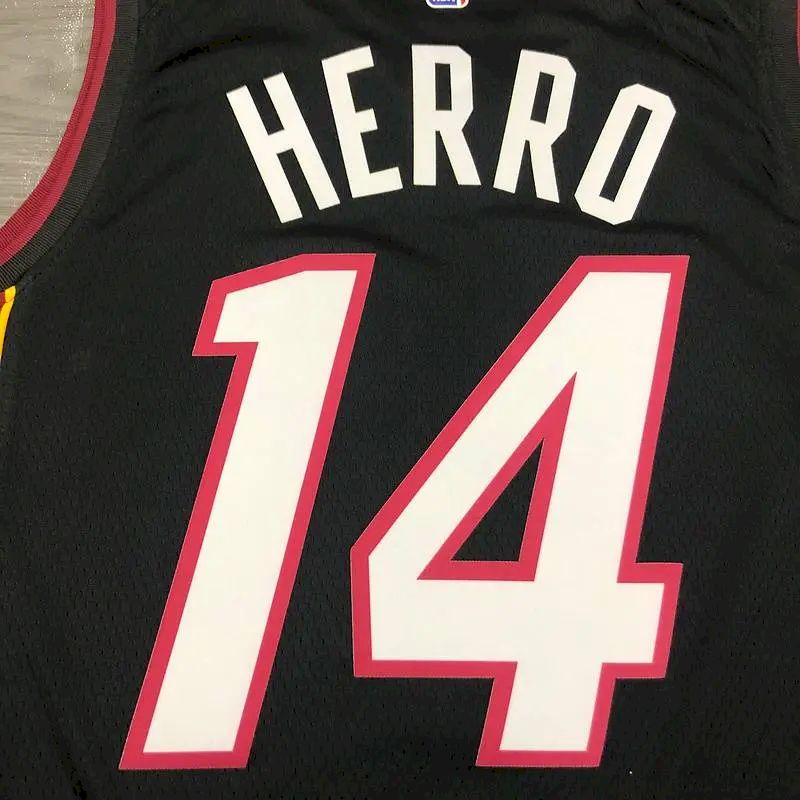Men’s Tyler Herro 2020-21 Black Swingman Player Version Jersey – Icon Edition