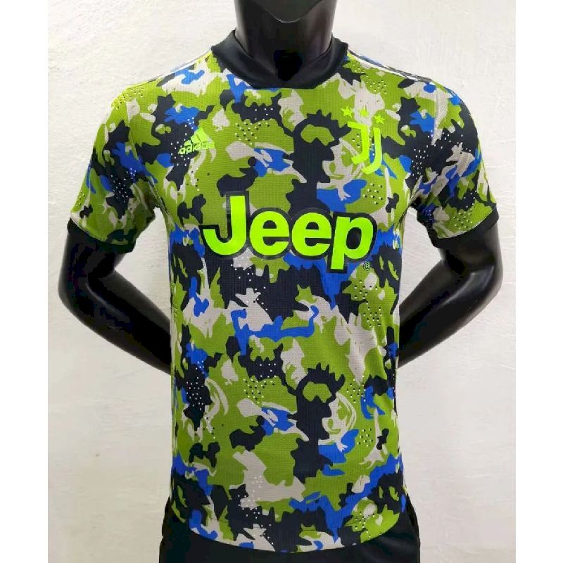 Juventus 2021/22 Camo Green Jersey Player Version