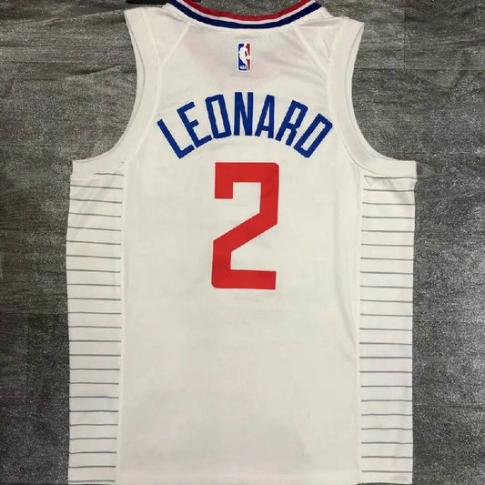 Camisa Kawhi Leonard Branca Masculina 2020-21 Versão Jogador – Edição Associação