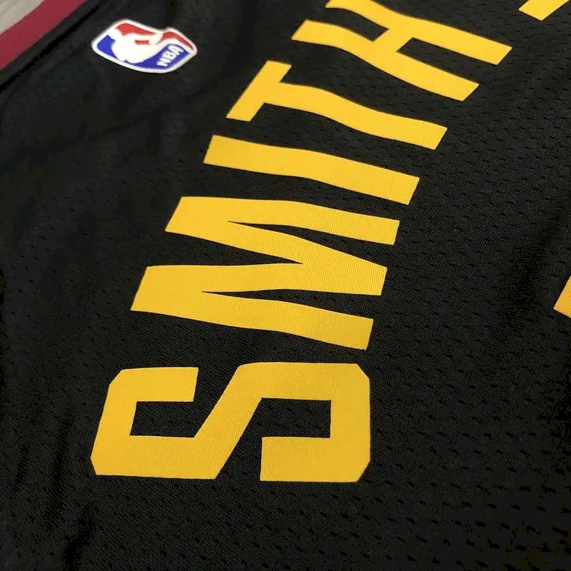 JR Smith Men’s Black Swingman Team Jersey – Statement Edition