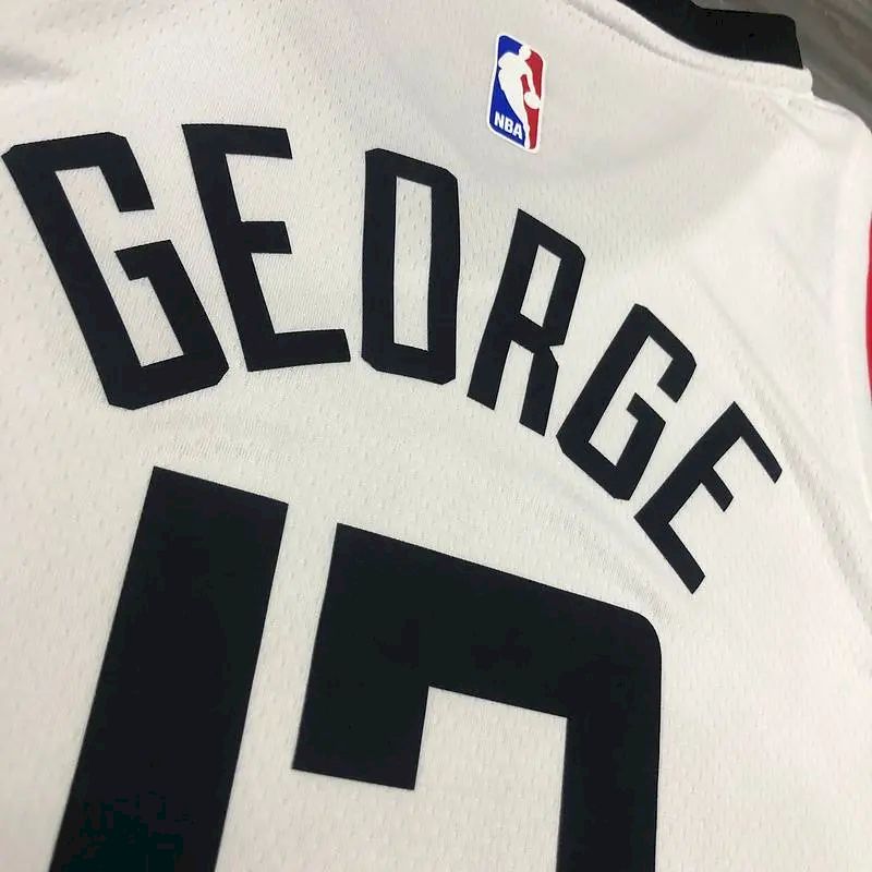 Men’s Paul George 2020-21 White Swingman Player Version Jersey – City Edition