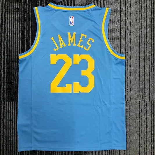 Camisa Swingman Masculina Azul LeBron James – Edição Clássica MPLS