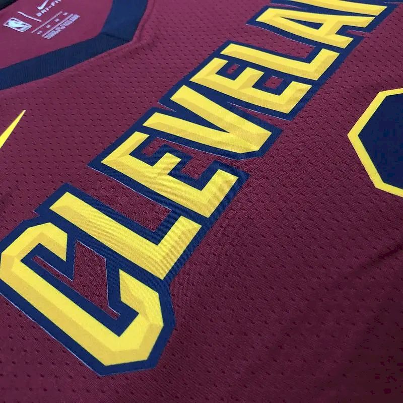 Men’s Kyrie Irving Maroon Swingman Player Version Jersey – Icon Edition