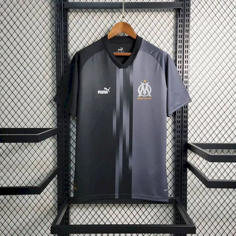 Olympique de Marseille 2023/24 Pre-Match Training Jersey Black