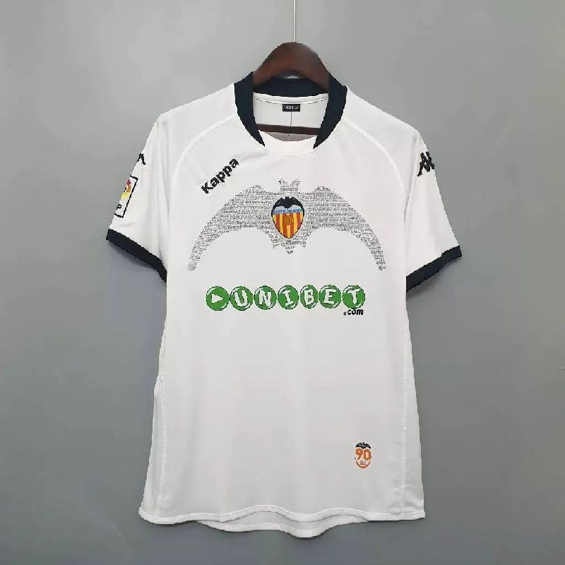 Camisa retrô do Valencia CF 2009/10, comemorativa dos 90 anos da equipe titular
