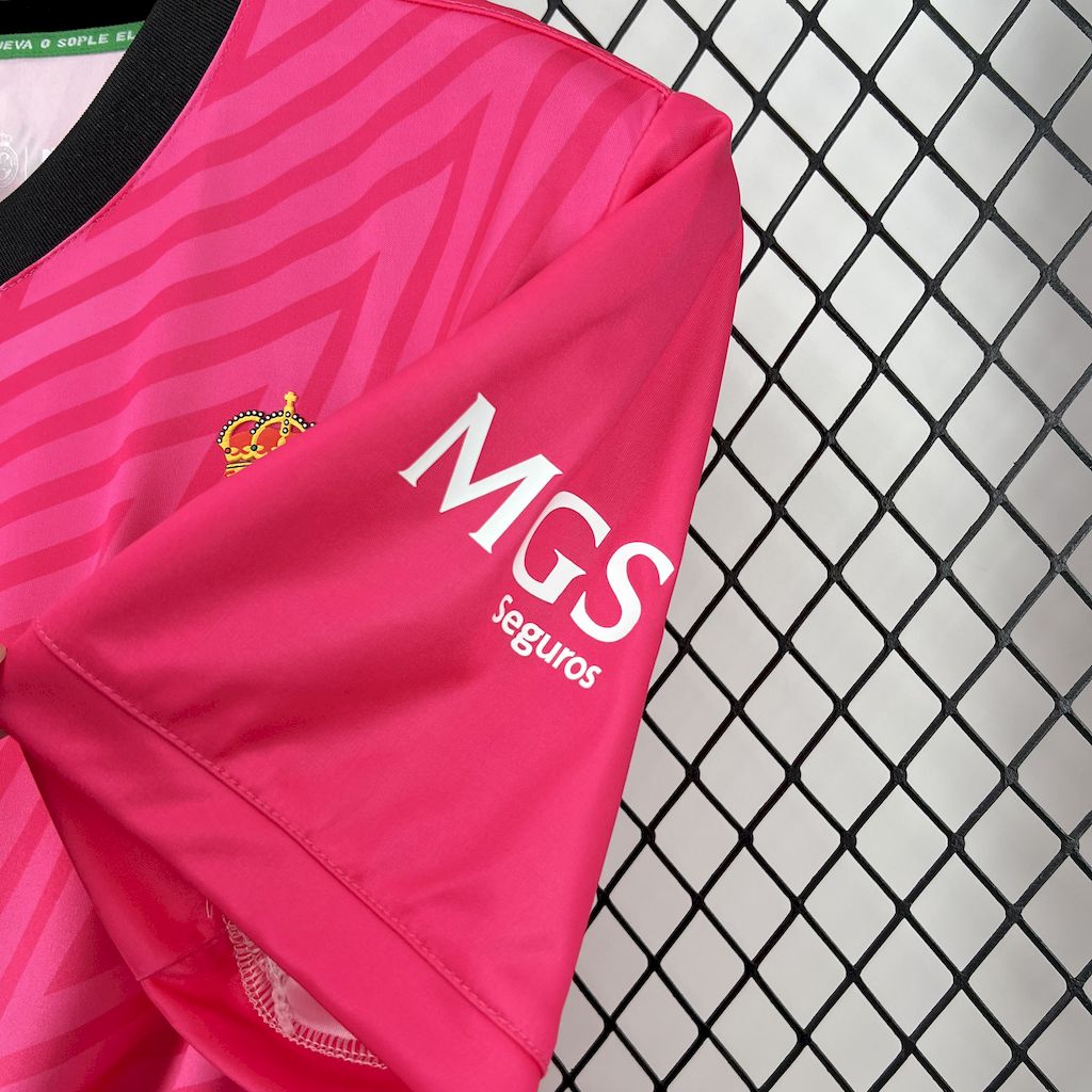 Racing de Santander 2024/25 Pink Goalkeeper Jersey