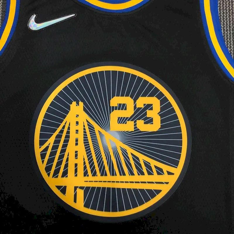 Men’s Draymond Green Black Team Jersey – 75th Anniversary City Edition